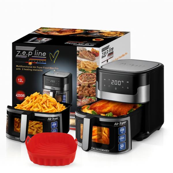 Фото Все для кухни Аэрогриль Zepline ZP-109A 12 л 4200 Вт мультипечь с силиконовой формой