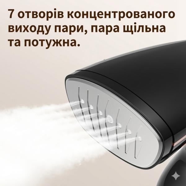 Фото Товары для дома и сада Вертикальный отпариватель 1500 Вт, Черный ручной парогенератор для дома и путешествий