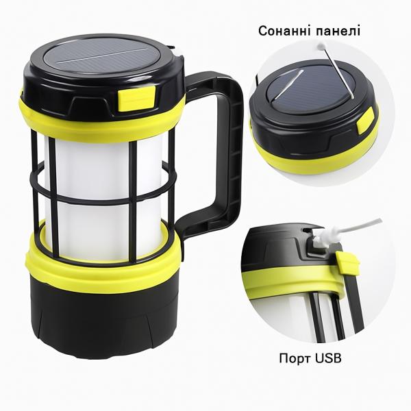 Фото Фонари, прожекторы, светильники Кемпинговый фонарь Camping Lantern F-910-B 25Вт 2500мА·ч с Power Bank