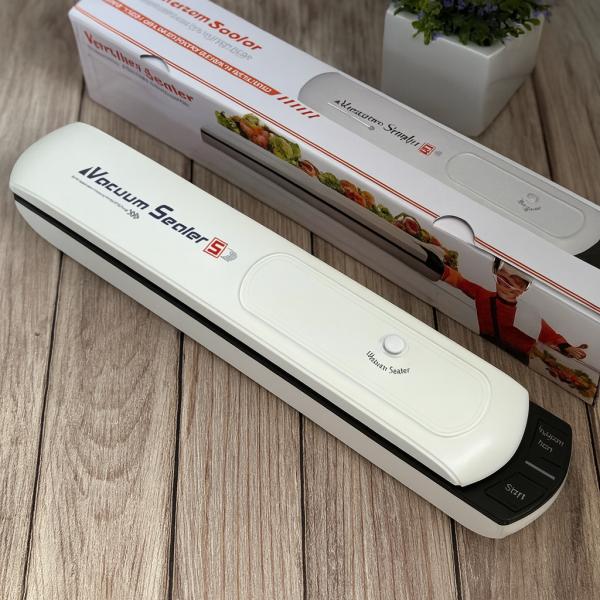Фото Все для кухни Вакуумный упаковщик Vacuum Sealer S для продуктов 90Вт, 28 см, белый