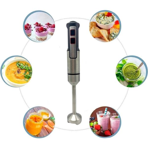 Фото Все для кухни Блендер кухонный ручной Rainberg RB-2293B с металлической ножкой и 20 скоростями мощностью 1200 Вт