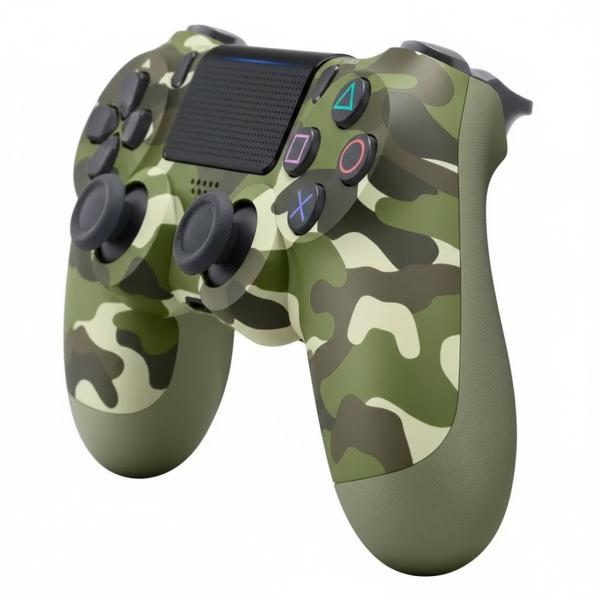 Фото Электроника Джойстик игровой для консоли Серый камуфляж PS4 / PC с сенсорной панелью и аккумулятором