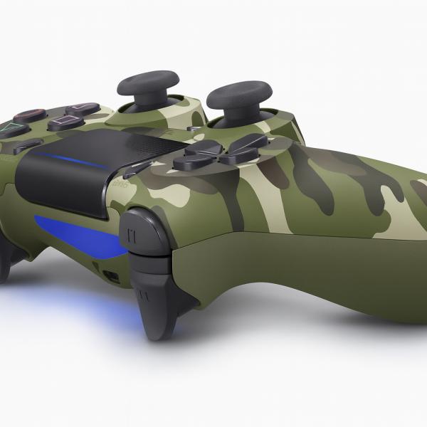 Фото Электроника Джойстик игровой для консоли Серый камуфляж PS4 / PC с сенсорной панелью и аккумулятором