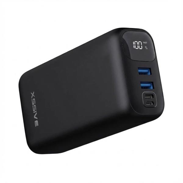 Фото PowerBank, внешние аккумуляторы Повербанк XSSIVE 30000 mAh Fast Charge QC/PD с LED дисплеем XSS-PB23 Черный