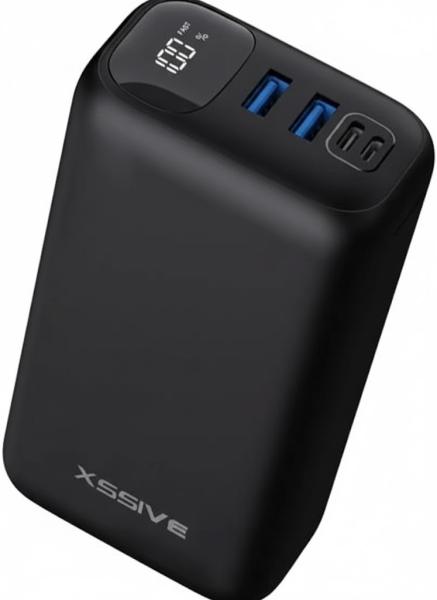 Фото PowerBank, внешние аккумуляторы Повербанк XSSIVE 30000 mAh Fast Charge QC/PD с LED дисплеем XSS-PB23 Черный