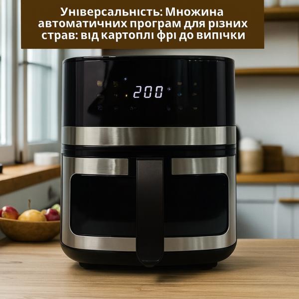 Фото Все для кухни Аэрофритюрница Crownberg CB-5552 5,5 л 2000 Вт сенсорная мультипечь без масла