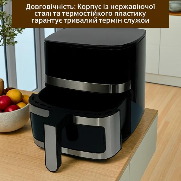 Фото Все для кухни Аэрофритюрница Crownberg CB-5552 5,5 л 2000 Вт сенсорная мультипечь без масла