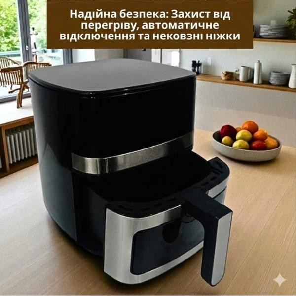 Фото Все для кухни Аэрофритюрница Crownberg CB-5552 5,5 л 2000 Вт сенсорная мультипечь без масла