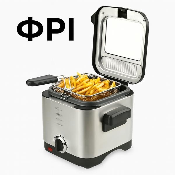 Фото Все для кухни Фритюрница Crownberg CB-5542 1,5 л 1200 Вт с терморегулятором и антипригарной чашей