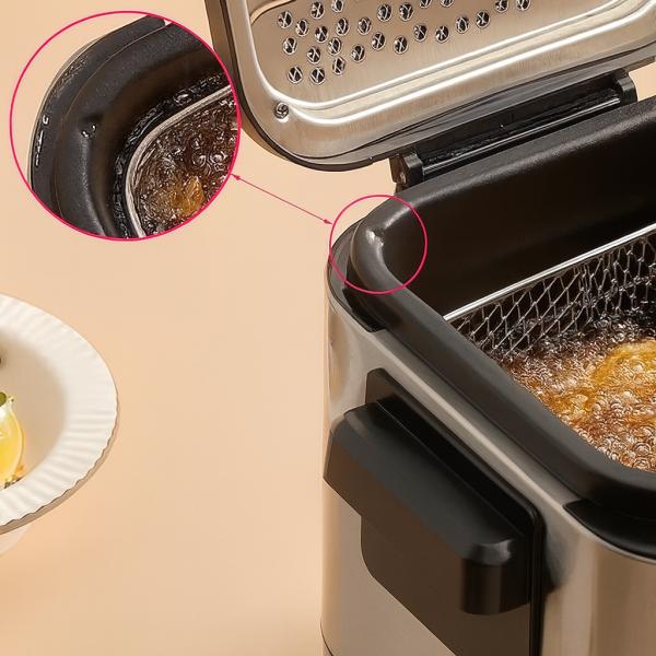 Фото Все для кухни Фритюрница Crownberg CB-5542 1,5 л 1200 Вт с терморегулятором и антипригарной чашей