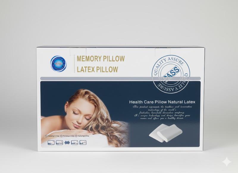 Фото Красота и здоровье Ортопедическая цервикальная подушка Space Memory 40×28 см, латексная с эффектом памяти, медленное восстановление, анатомическая