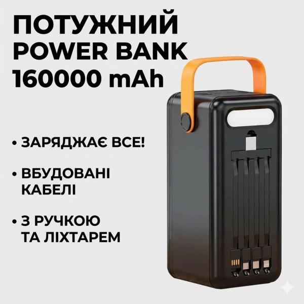 Фото PowerBank, внешние аккумуляторы Повербанк на солнечной батарее JS-639CX 160000 mAh, 4 USB, фонарь