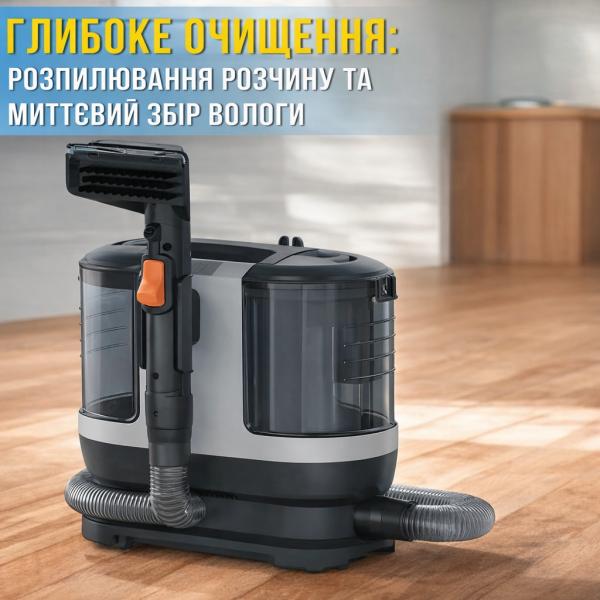 Фото Товары для дома и сада Пылесос-пятновыводитель для влажной чистки текстиля, ковров и​​​​​​​ мебели Germatic JSC-501 1000W