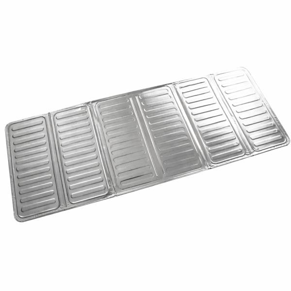 Фото Все для кухни Защитная складная панель из алюминиевой фольги для плиты 325×840 мм от брызг жира