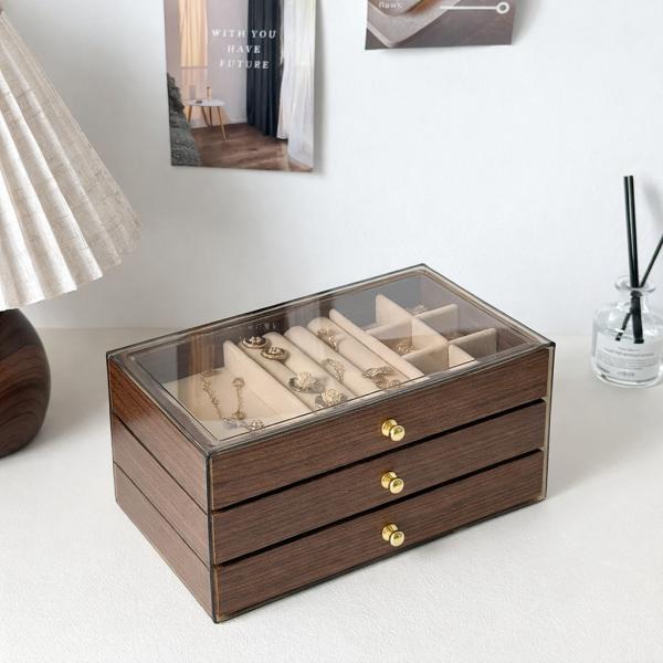 Фото Красота и здоровье Шкатулка-органайзер для хранения украшений 3-ярусная 