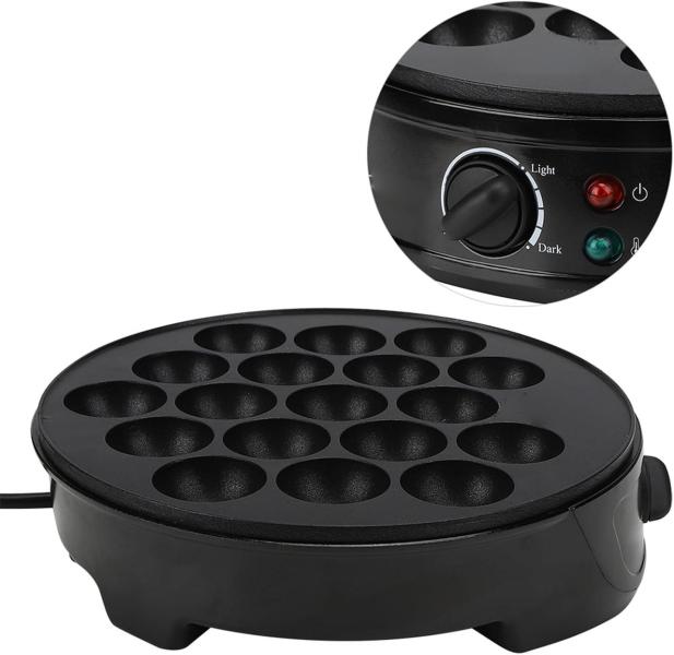 Фото Все для кухни Электрическая такоячница RAF R.527Takoyaki Maker для приготовления пончиков, кейк-попсов и мясных шариков (18 ячеек) антипригарная