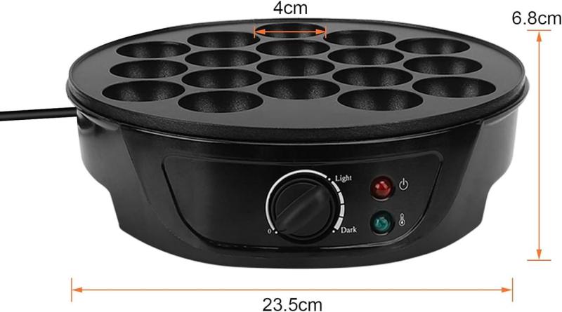 Фото Все для кухни Электрическая такоячница RAF R.527Takoyaki Maker для приготовления пончиков, кейк-попсов и мясных шариков (18 ячеек) антипригарная