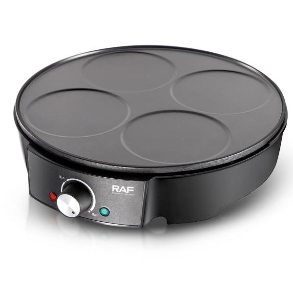 Фото Все для кухни Электрическая блинница для панкейков и оладий RAF R.2508 1200Вт на 4 блина с антипригарным покрытием