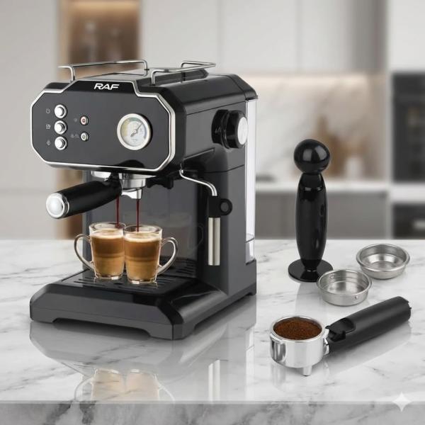 Фото Все для кухни Кофеварка капельная электрическая RAF R.104B 850 Вт 1.8 л для молотого кофе черная