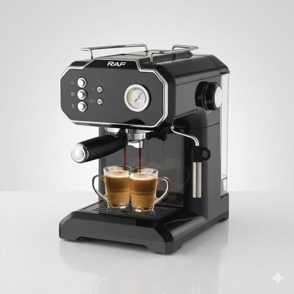 Фото Все для кухни Кофеварка капельная электрическая RAF R.104B 850 Вт 1.8 л для молотого кофе черная
