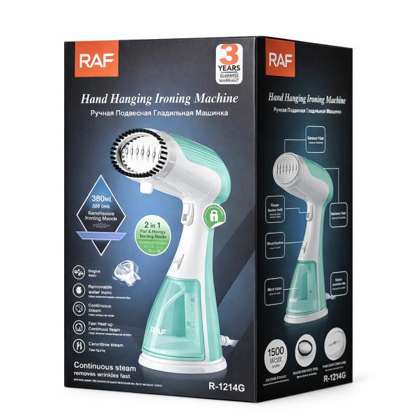 Фото Электроника Вертикальный ручной отпариватель RAF R.1214G с функцией дезинфекции, Парогенератор, Электроотпариватель