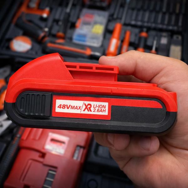 Фото Автотовары, электроинструмент, ручной инструмент Аккумуляторный шуруповерт с набором инструментов в кейсе 48V (118 предметов)