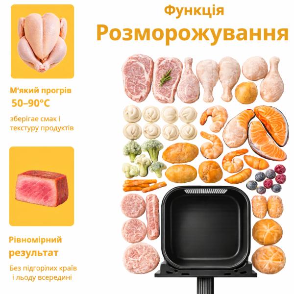 Фото Все для кухни Аэрофритюрница Zepline ZP-00343 на 13 л, 4200 Вт, с 12 программами, LED дисплеем и съемной корзиной