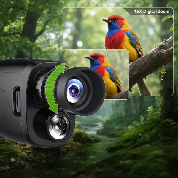 Фото Электроника Мощный монокуляр ночного видения с 16-кратным увеличением / Цифровой монокуляр с ночным виденьем / Инфракрасный монокуляр Подробне