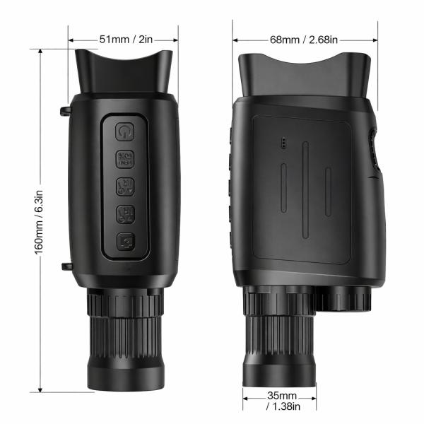 Фото Электроника Мощный монокуляр ночного видения с 16-кратным увеличением / Цифровой монокуляр с ночным виденьем / Инфракрасный монокуляр Подробне