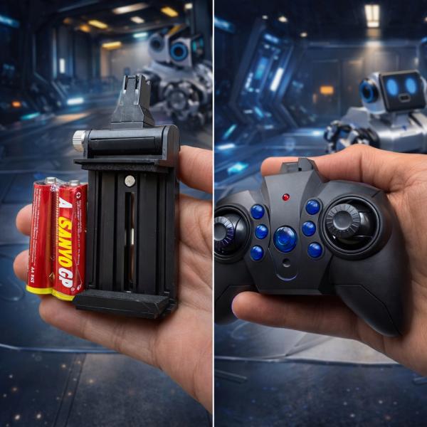 Фото Детский мир, детские товары Робот-собака Stunt Robot Dog H29-1 на радиоуправлении с LED-подсветкой и 8 колесами Mecanum