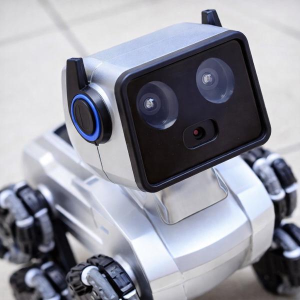 Фото Детский мир, детские товары Робот-собака Stunt Robot Dog H29-1 на радиоуправлении с LED-подсветкой и 8 колесами Mecanum