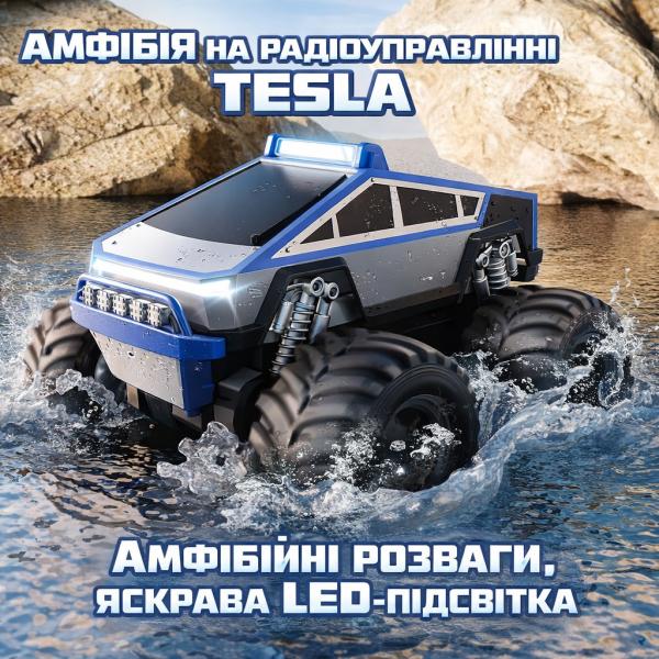 Фото Детский мир, детские товары Радиоуправляемая амфибия 4WD Waterproof Stunt Car для езды по воде и суше