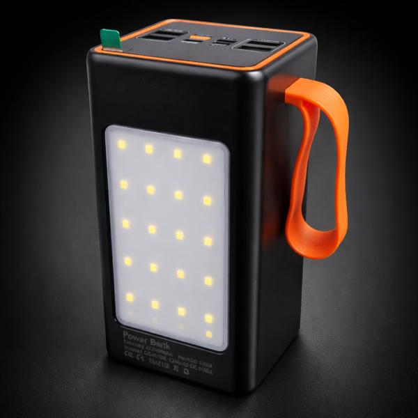 Фото PowerBank, внешние аккумуляторы Повербанк MAXI 100,000 mAh с дисплеем, 4×USB, Type-C, MicroUSB + фонарик