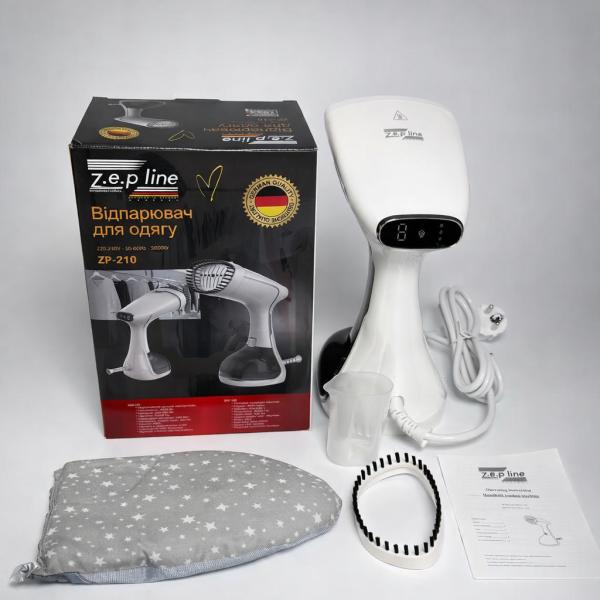 Фото Электроника Отпариватель вертикальный Zepline ZP-210 Белый паровой утюг Отпариватель для одежды мощностью 3000 Вт Портативный отпариватель