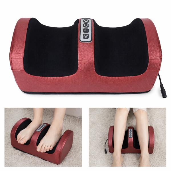 Фото Красота и здоровье Массажер для ног Renkai Foot Massager роликовый с подогревом, 3 режима, для снятия усталости