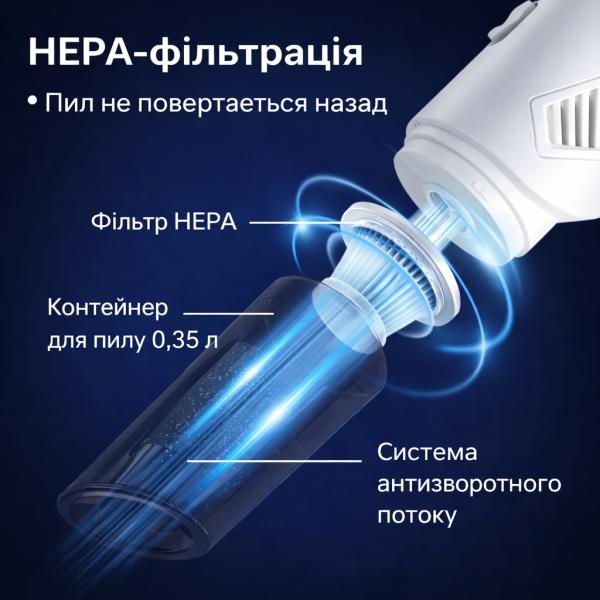 Фото Автотовары, электроинструмент, ручной инструмент Беспроводной пылесос 2в1 для уборки дома и автомобиля XL-1610