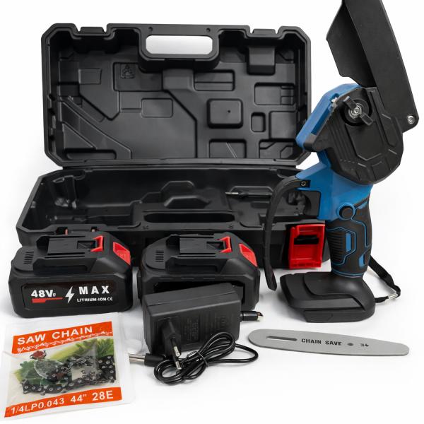 Фото Автотовары, электроинструмент, ручной инструмент Аккумуляторная цепная мини-пила 8