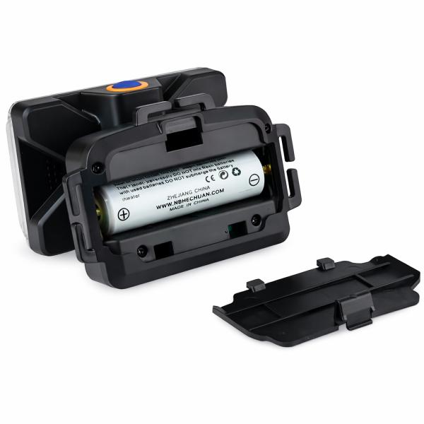 Фото Фонари, прожекторы, светильники Фонарь налобный RN814, USB-зарядка / Аккумуляторный фонарик на голову с регулируемым углом наклона