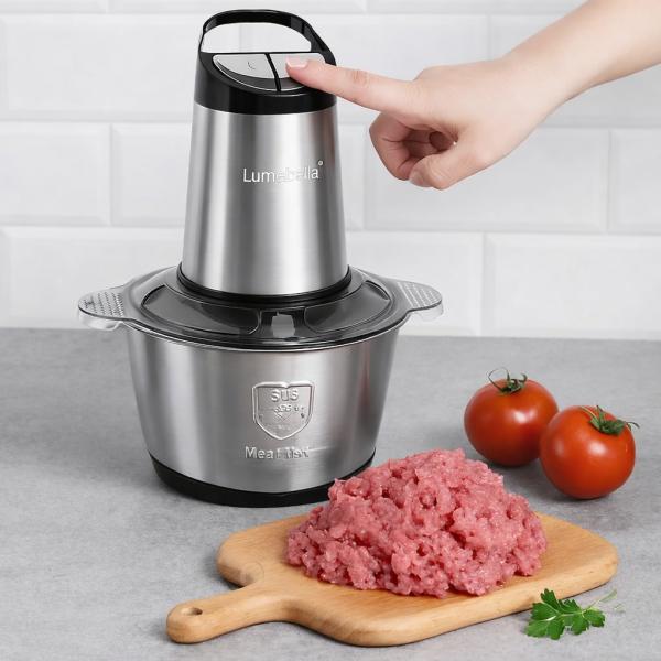 Фото Все для кухни Электрический измельчитель LumaBella LB-56009, 800 Вт, 3 л / Универсальный измельчитель / Компактный блендер