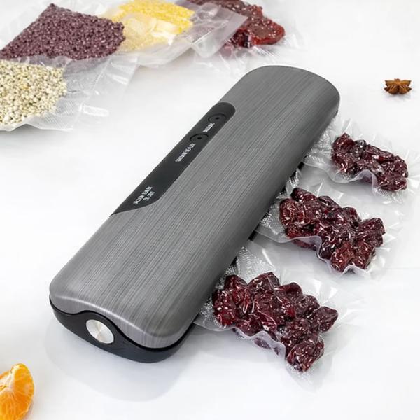 Фото  Вакуумный упаковщик продуктов Sokany SK-13031, 130 Вт / Мощный вакууматор / Вакумный упаковщик