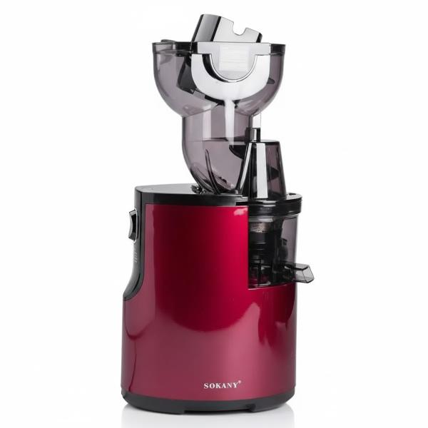 Фото Все для кухни Электросоковыжималка для смузи и соков 300Вт, 1л, Sokany JE-25 / Соковыжималка шнековая для томатов
