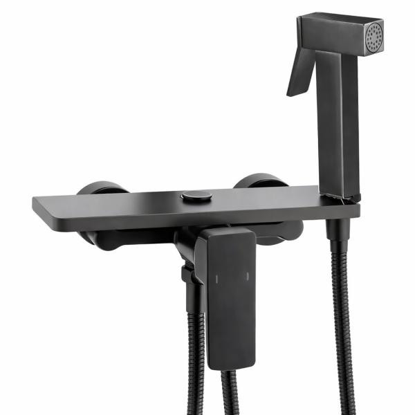 Фото Товары для дома и сада Смеситель для ванной комнаты AND YLN9036-10-3H, однорычажный, настенный, латунный корпус, с душевым комплектом