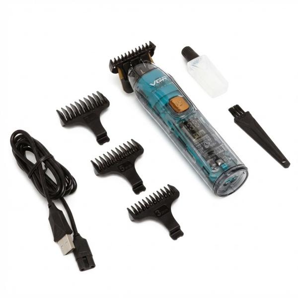 Фото Красота и здоровье Триммер VGR V-961: Аккумуляторный, для бороды и усов, с 4 сменными насадками / Мужской триммер для окантовки