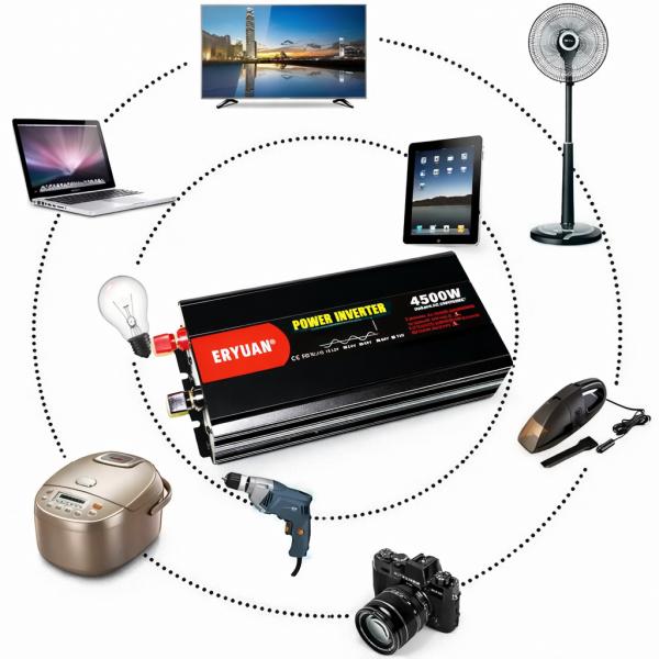 Фото Электроника Инвертор для автомобильных аккумуляторов 12V 220V MX-5000W Преобразователь напряжения для квартиры чистый синус