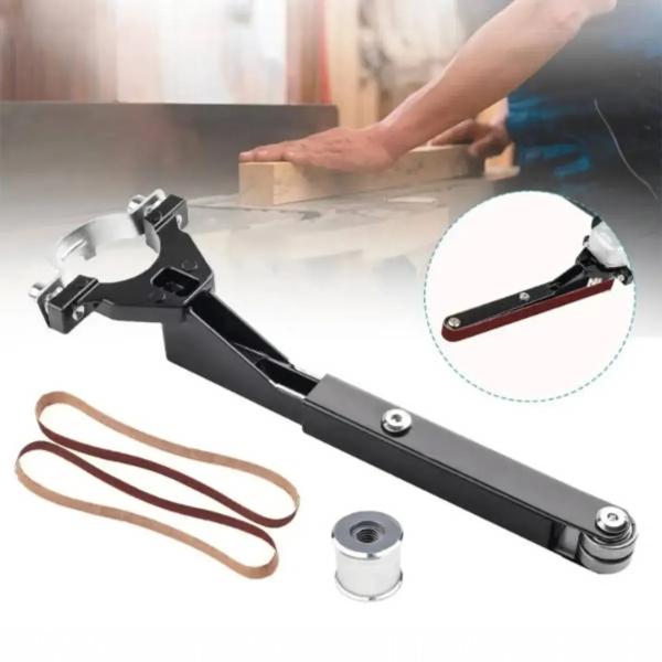 Фото Электроника Ленточная шлифовальная насадка M10/M14 для УШМ 100/115/125 ES‑01 насадка-адаптер для угловой шлифовальной машины