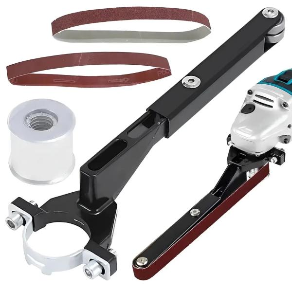 Фото Электроника Ленточная шлифовальная насадка M10/M14 для УШМ 100/115/125 ES‑01 насадка-адаптер для угловой шлифовальной машины