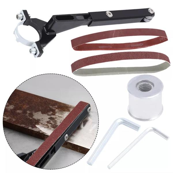 Фото Электроника Ленточная шлифовальная насадка M10/M14 для УШМ 100/115/125 ES‑01 насадка-адаптер для угловой шлифовальной машины