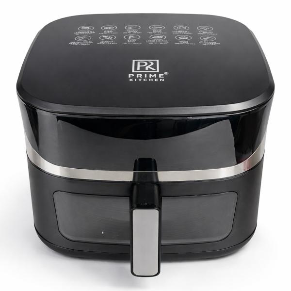 Фото Все для кухни Аэрогриль Prime Kitchen AF1012DT, 14 л, с двойными нагревательными элементами (2 ТЭНы), сенсорное управление, окно обзора, 80–200