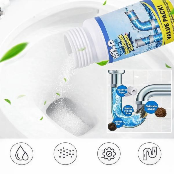 Фото Товары для дома и сада Очиститель для труб и мойки WILD Tornado Sink & Drain Cleaner, порошок 100 мл