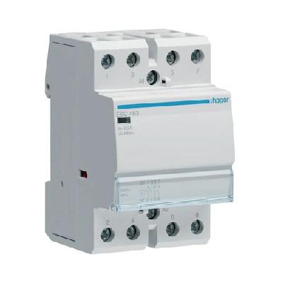 Фото Контакторы электромагнитные постоянного и переменного тока, Контактор Hager Контактор ESC463 63А 4НО 230В Hager
